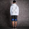 Casual shorts med alfabetlogo, grå