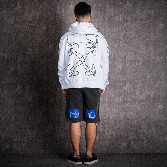 Casual shorts med alfabetlogo, grå