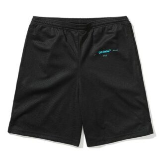 Casual shorts med pilmønster, svart