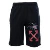 Casual shorts med trykk, standardversjon, svart