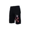 Casual shorts med trykk, standardversjon, svart