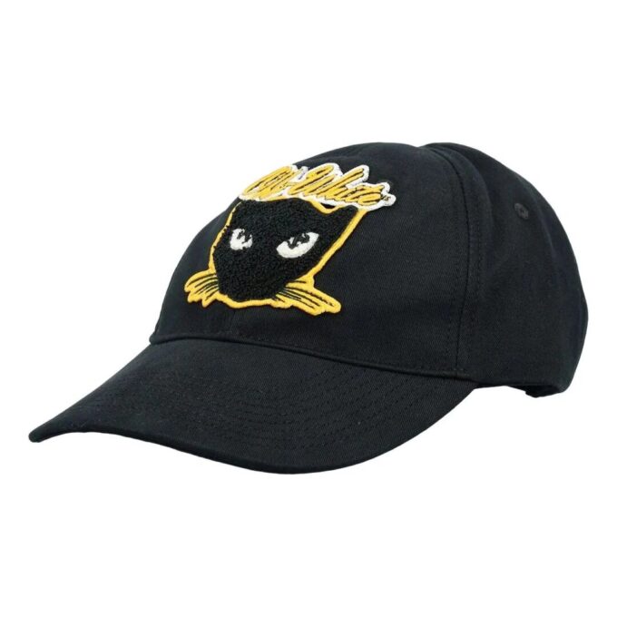 Cat Varsity gabardine baseballcap «Black»