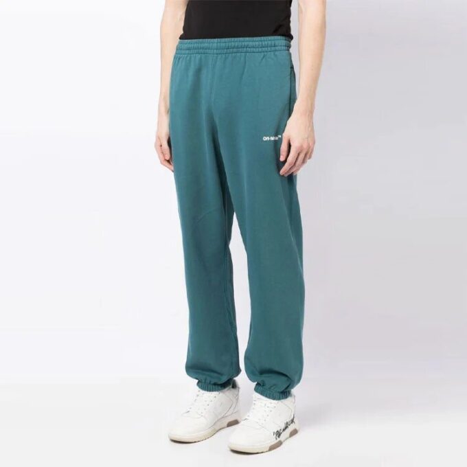 Chain Arrow Slim Sweatpants &laquo;Duck Green