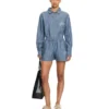 Chambray-denim pyjamas-Shorts