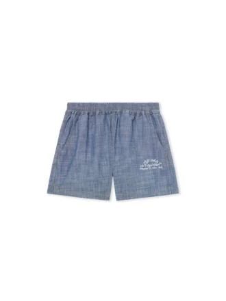 Chambray-denim pyjamas-Shorts