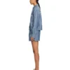 Chambray-denim pyjamas-Shorts