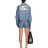 Chambray-denim pyjamas-Shorts