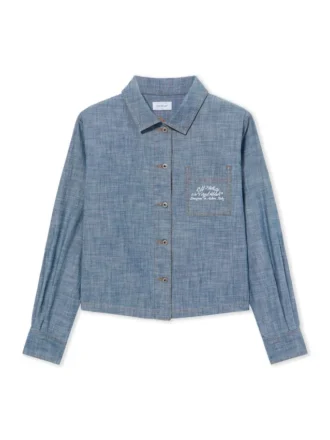 Chambray-Denim-pyjamaskjorte