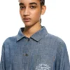 Chambray-Denim-pyjamaskjorte