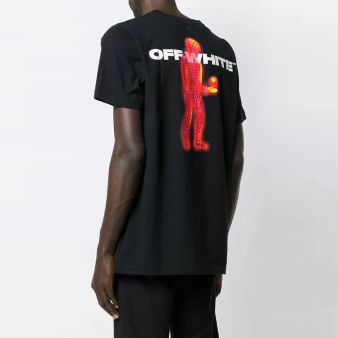 Character Earth-trykt T-skjorte «Black Red»