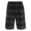 Check-Print Shorts «Black Grey»