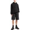 Check-Print Shorts «Black Grey»
