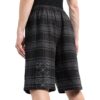 Check-Print Shorts «Black Grey»