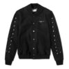 Chevron Varsity Baseballjakke for menn, svart
