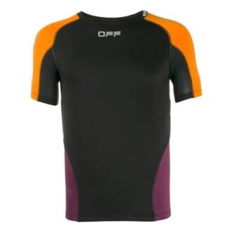 Colorblock Sports kortærmet slim fit-versjon svart