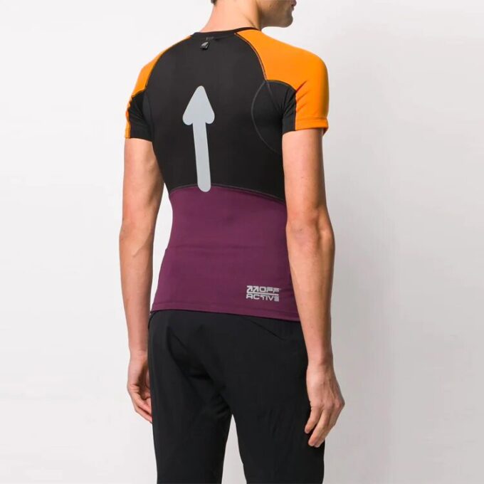 Colorblock Sports kortærmet slim fit-versjon svart