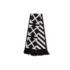 Cotton Icon Classic skjerf svart/hvitt