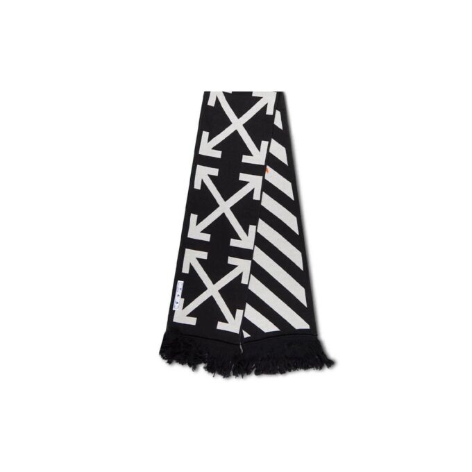 Cotton Icon Classic skjerf svart/hvitt