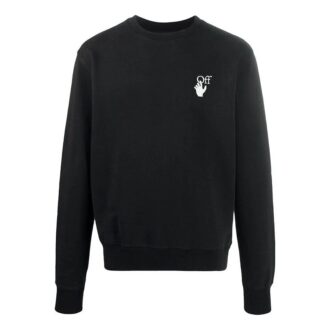 Cut Here-logo-trykk, genser, svart