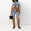 Degrade Gradient Denim Jacket Slim Fit-versjon