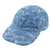 Denimcap med blomsterbroderi