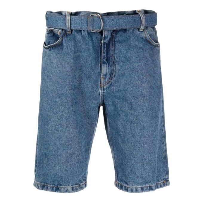 Denimshorts med belte