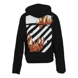 Diag Fire Back Zip-hettegenser