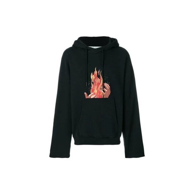 Diag Fire Back Zip-hettegenser