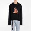 Diag Fire Back Zip-hettegenser