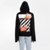Diag Fire Back Zip-hettegenser