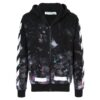 Diag Galaxy Brush Zip Hoody «Svart Hvit Flerfarget»
