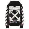 Diag Galaxy Brush Zip Hoody «Svart Hvit Flerfarget»