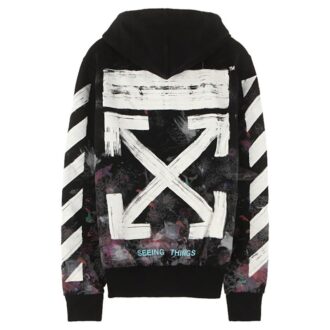 Diag Galaxy Brush Zip Hoody «Svart Hvit Flerfarget»