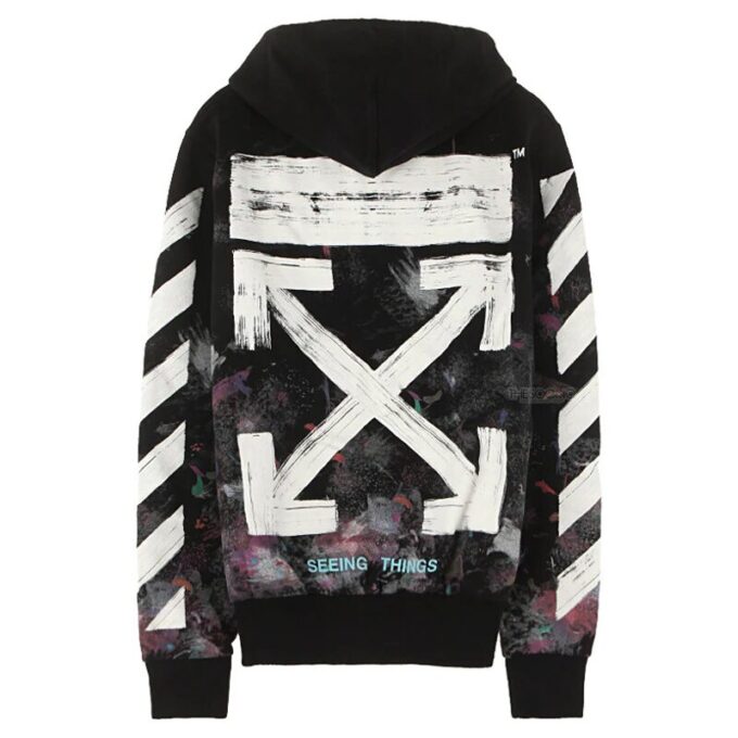 Diag Galaxy Brush Zip Hoody «Svart Hvit Flerfarget»