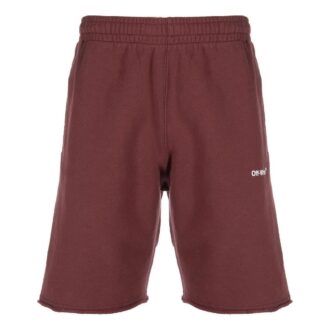 Diag Helvetica Sweatshort «Barolo»