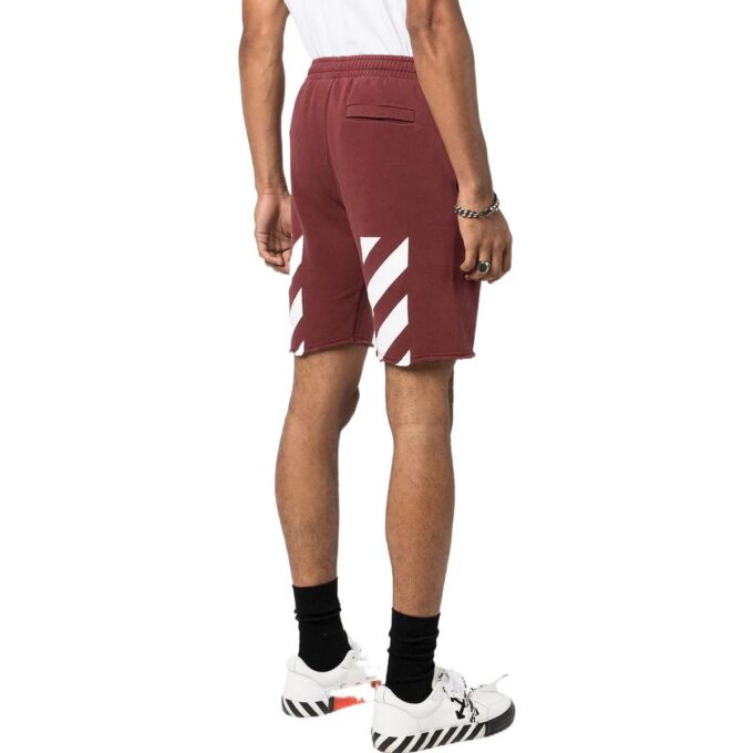 Diag Helvetica Sweatshort «Barolo»