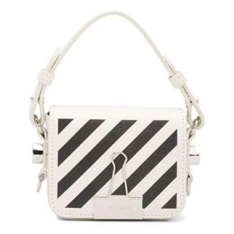 Diag Single-Shoulder Bag Mini Hvit