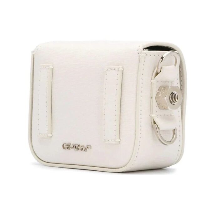 Diag Single-Shoulder Bag Mini Hvit
