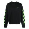 Diag Stripe bomullsgenser «Svart»