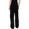 Diag-stripe broderte joggebukser «Svart»