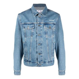 Diag-Stripe Denim jakke