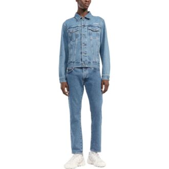 Diag-Stripe Denim jakke