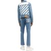 Diag-Stripe Denim jakke