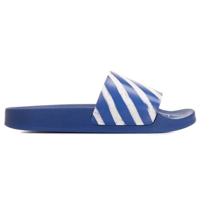 Diag Stripe tøfler blå/hvit
