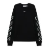 Diagonal Arrow Fuzzy genser med rund hals
