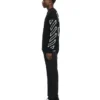 Diagonal Arrow Fuzzy genser med rund hals