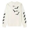 Diagonal Bats Double Sleeve for menn, hvit