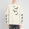 Diagonal Bats Double Sleeve for menn, hvit