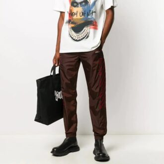 Diagonal broderier, joggebukse for menn
