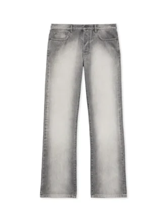 Diagonal broderte, slanke og avslappede jeans